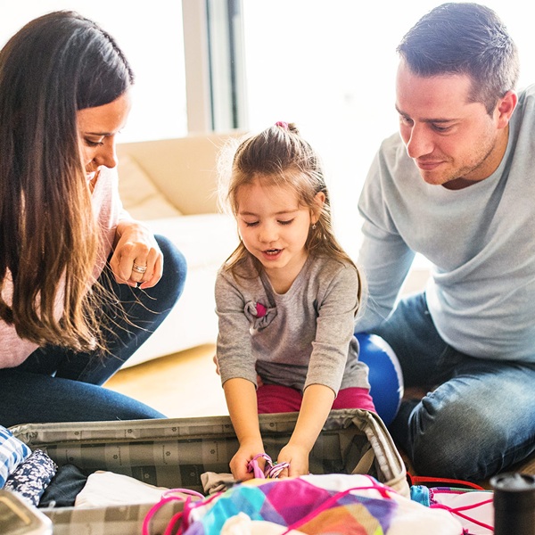 familja gjatë lojës
